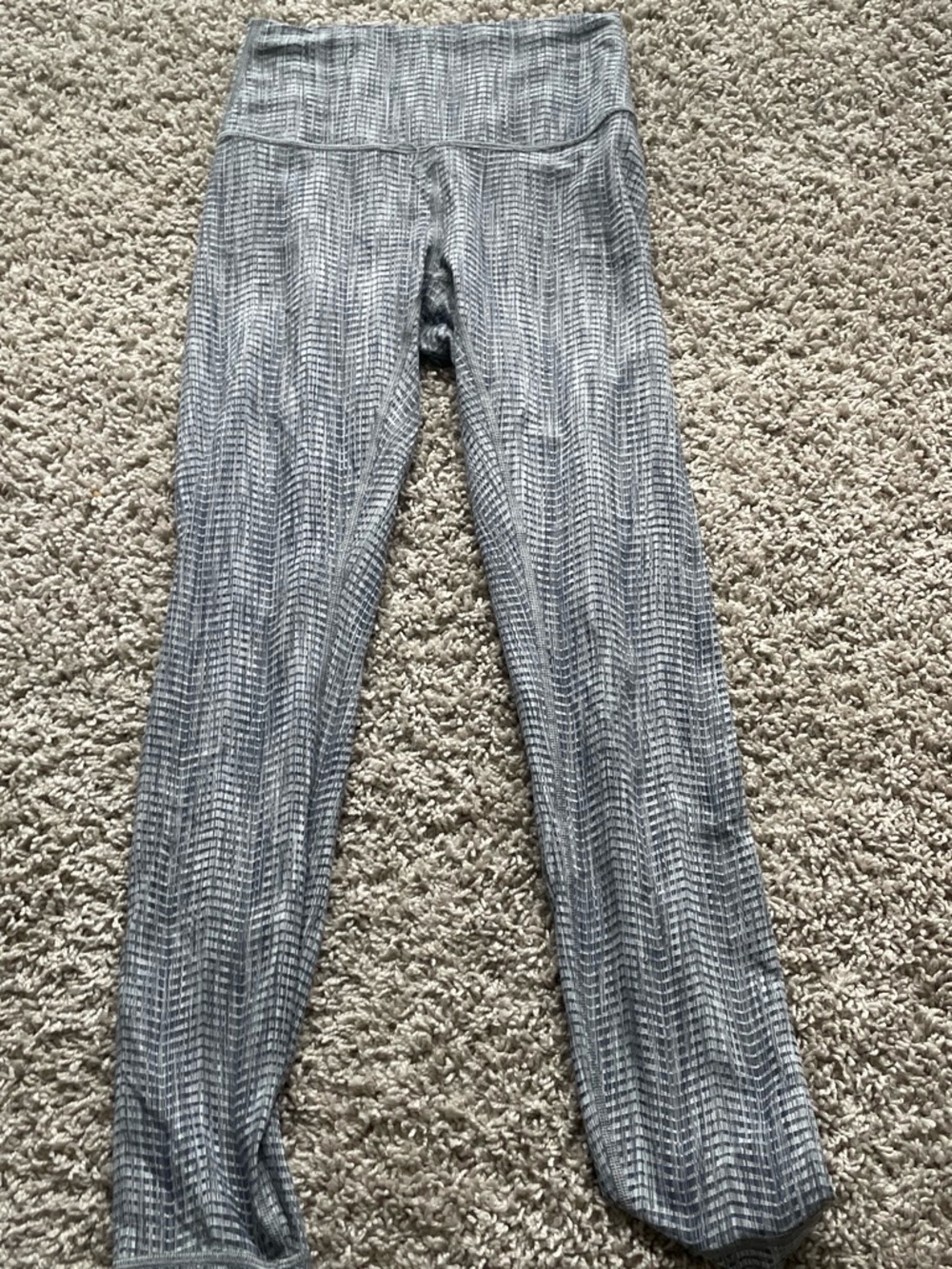 lululemon athletica Gray Chevron-Pattern High-Rise Jeggings